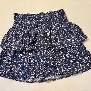 Floral Blue Women's Skirt